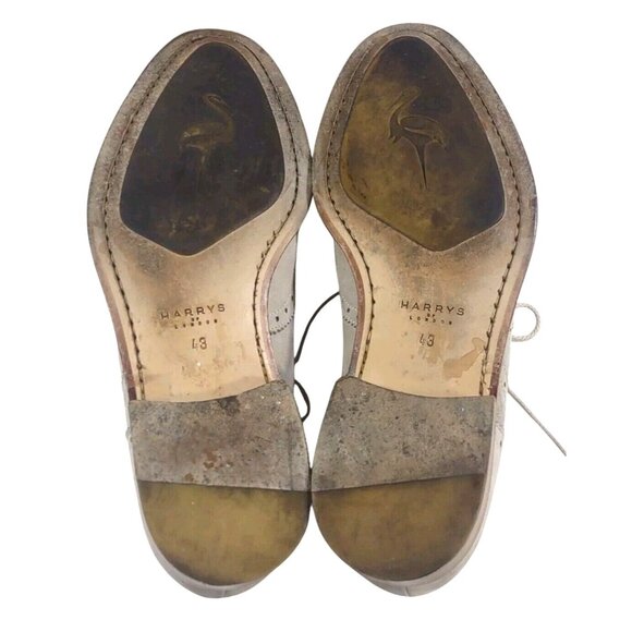 Harry\'s Of London Mens Gray Suede Wingtip Oxford Dress Shoes Sz EU 43 / … main image 2